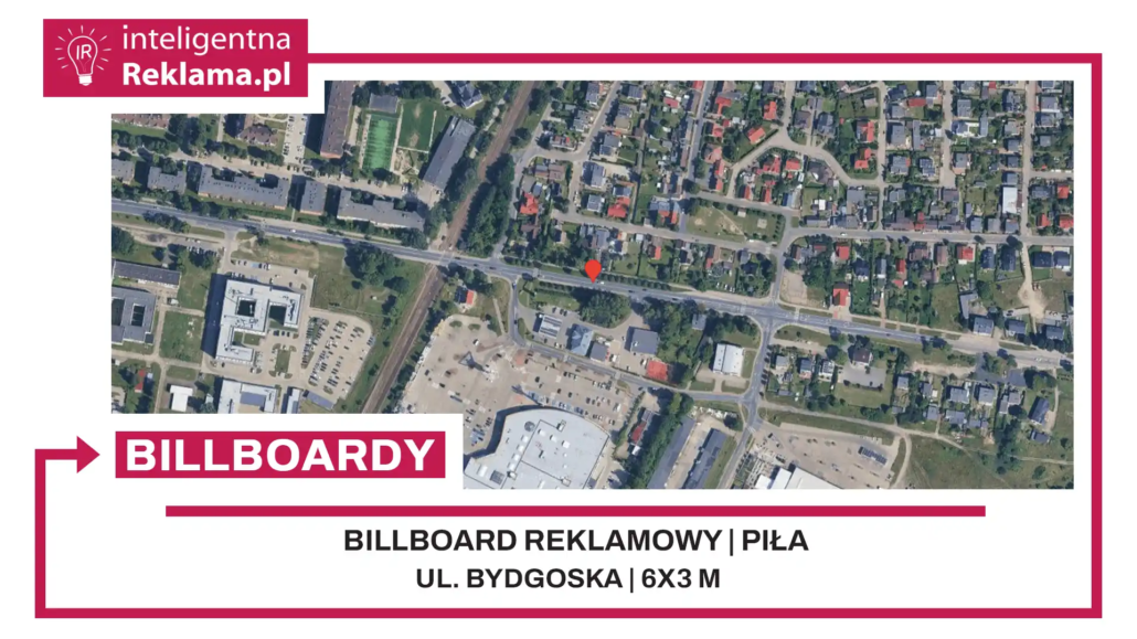 Lokalizacja reklamowa w Piła przy ul. ul. Bydgoska - powierzchnia 18 m²