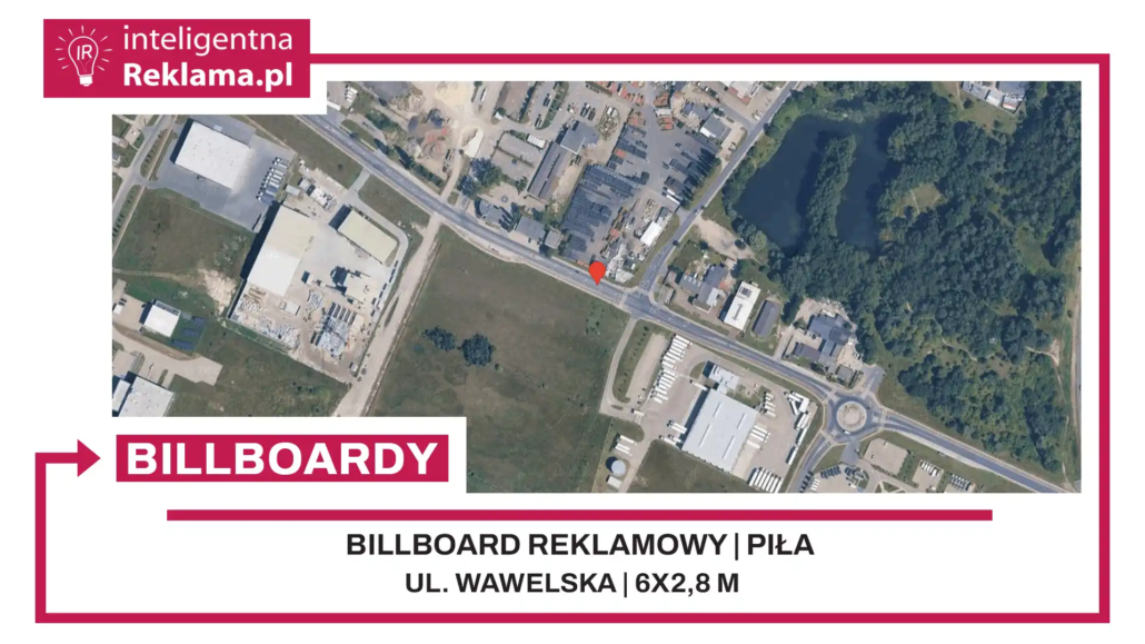Lokalizacja reklamowa w Piła przy ul. Wawelska - powierzchnia 16,8 m²