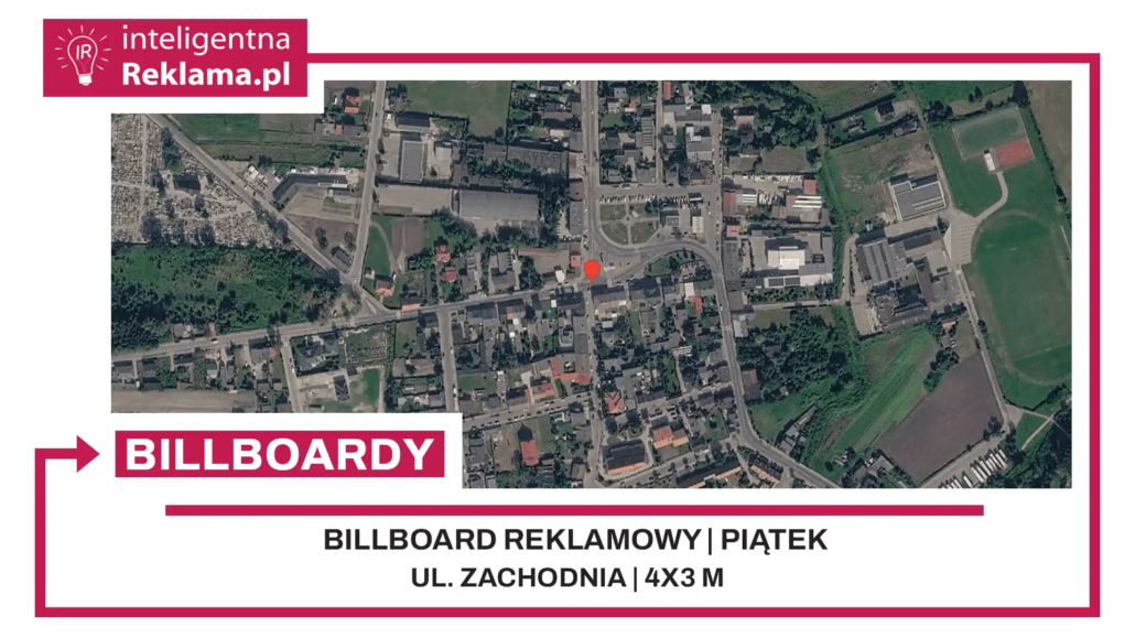 Lokalizacja reklamowa w Piątek przy ul. Zachodnia - powierzchnia 12 m²