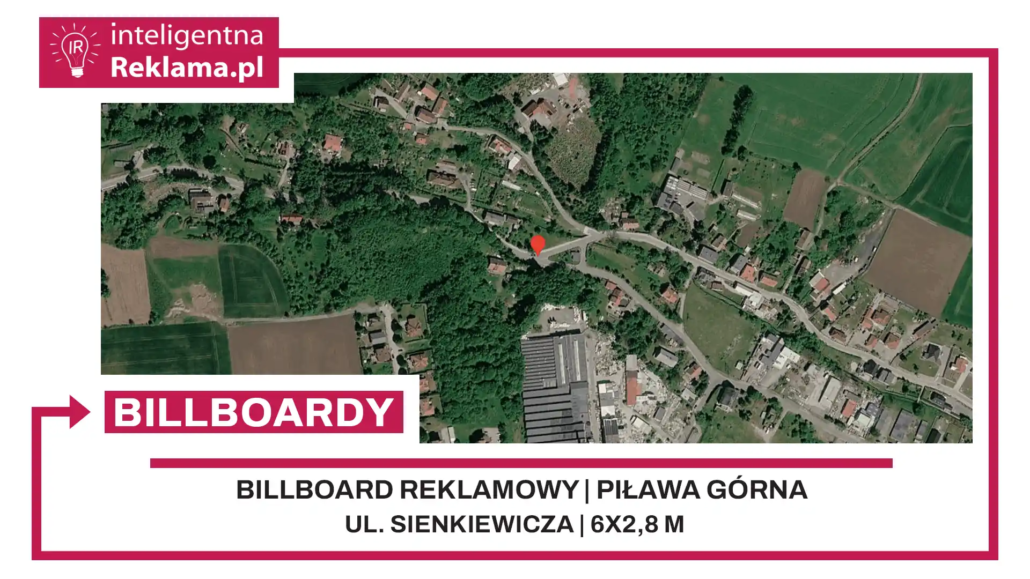 Lokalizacja reklamowa w Piława Górna przy ul. ul. Sienkiewicza - powierzchnia 16,8 m²
