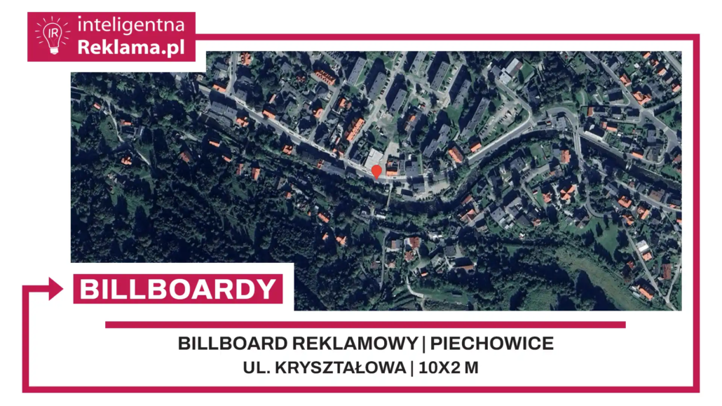 Lokalizacja reklamowa w Piechowice przy ul. ul. Kryształowa - powierzchnia 20 m²