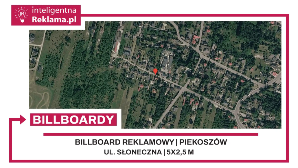 Lokalizacja reklamowa w Piekoszów przy ul. Słoneczna - powierzchnia 12,5 m²