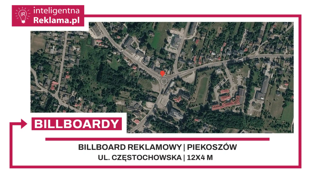 Lokalizacja reklamowa w Piekoszów przy ul. ul. Częstochowska - powierzchnia 48 m²
