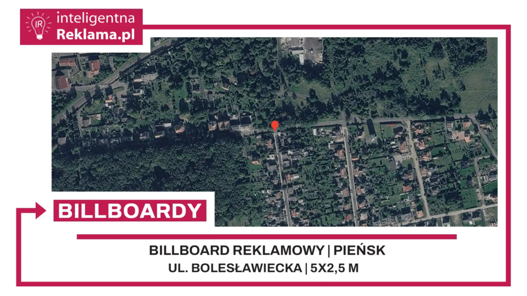 Lokalizacja reklamowa w Pieńsk przy ul. Bolesławiecka - powierzchnia 12,5 m²