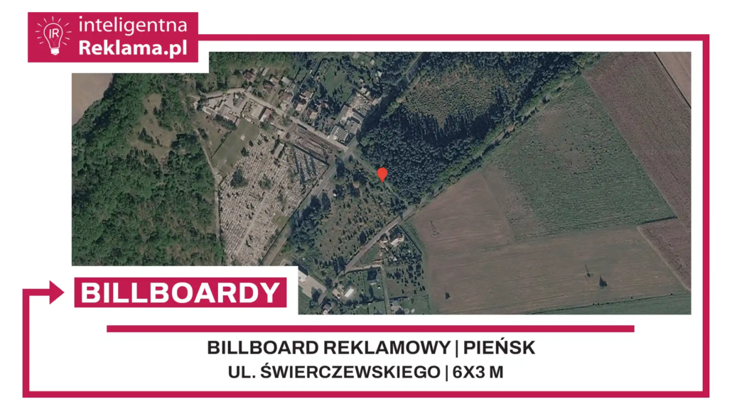 Lokalizacja reklamowa w Pieńsk przy ul. Świerczewskiego - powierzchnia 18 m²