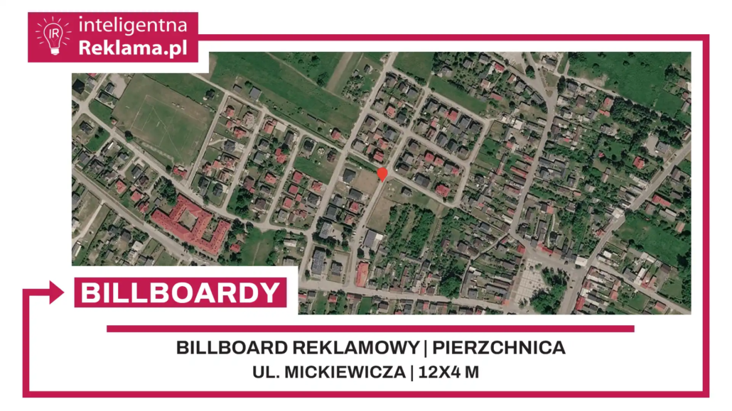 Lokalizacja reklamowa w Pierzchnica przy ul. Mickiewicza - powierzchnia 48 m²