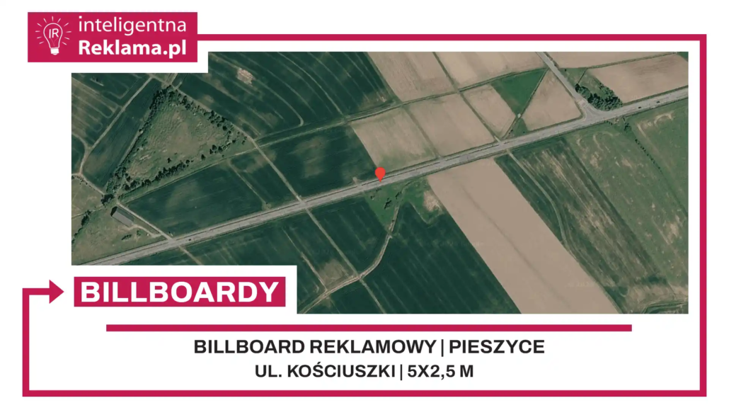 Lokalizacja reklamowa w Pieszyce przy ul. ul. Kościuszki - powierzchnia 12,5 m²