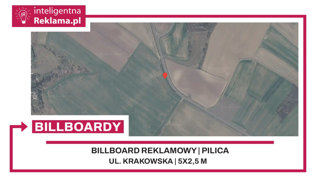 Lokalizacja reklamowa w Pilica przy ul. Krakowska - powierzchnia 12,5 m²