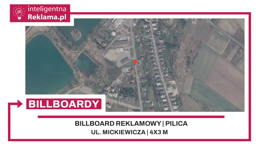 Lokalizacja reklamowa w Pilica przy ul. Mickiewicza - powierzchnia 12 m²
