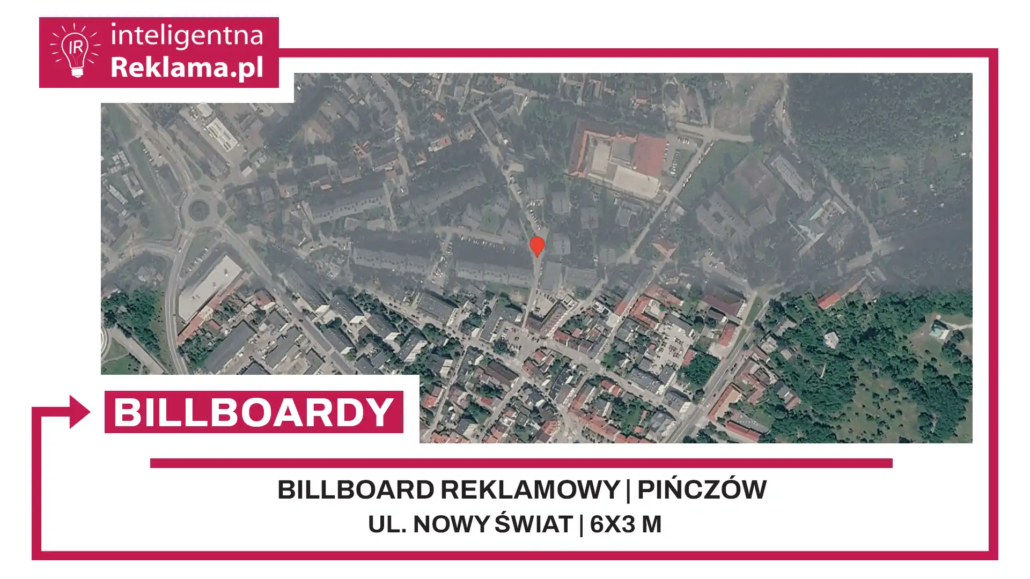 Lokalizacja reklamowa w Pińczów przy ul. Nowy Świat - powierzchnia 18 m²