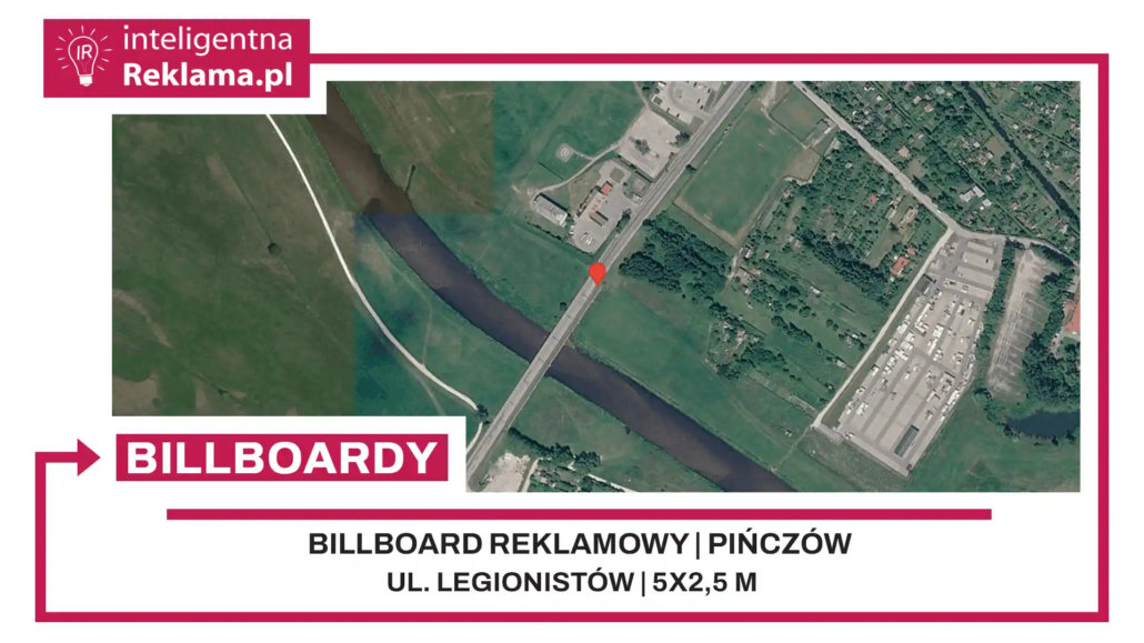 Lokalizacja reklamowa w Pińczów przy ul. ul. Legionistów - powierzchnia 12,5 m²