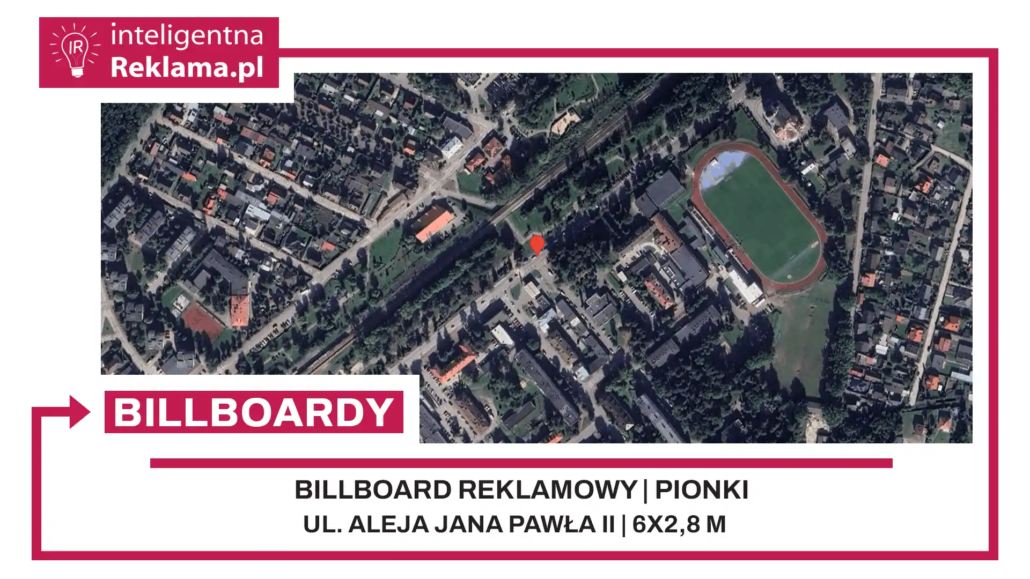 Lokalizacja reklamowa w Pionki przy ul. Aleja Jana Pawła II - powierzchnia 16,8 m²