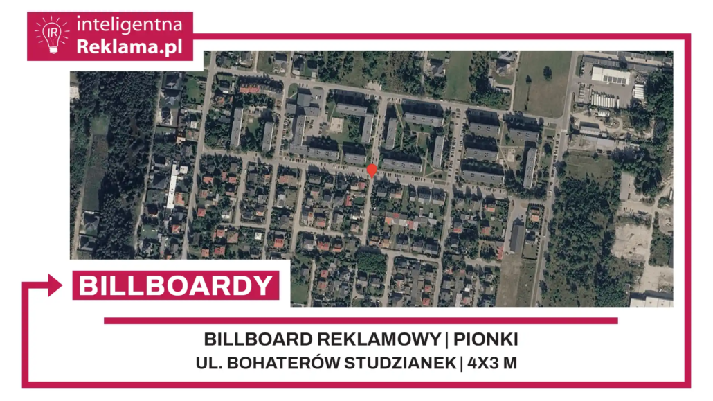 Lokalizacja reklamowa w Pionki przy ul. Bohaterów Studzianek - powierzchnia 12 m²