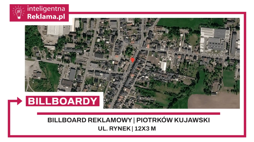 Lokalizacja reklamowa w Piotrków Kujawski przy ul. ul. Rynek - powierzchnia 36 m²