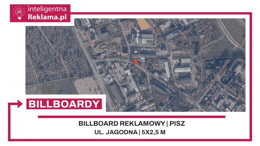 Lokalizacja reklamowa w Pisz przy ul. Jagodna - powierzchnia 12,5 m²