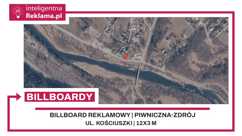 Lokalizacja reklamowa w Piwniczna-Zdrój przy ul. ul. Kościuszki - powierzchnia 36 m²