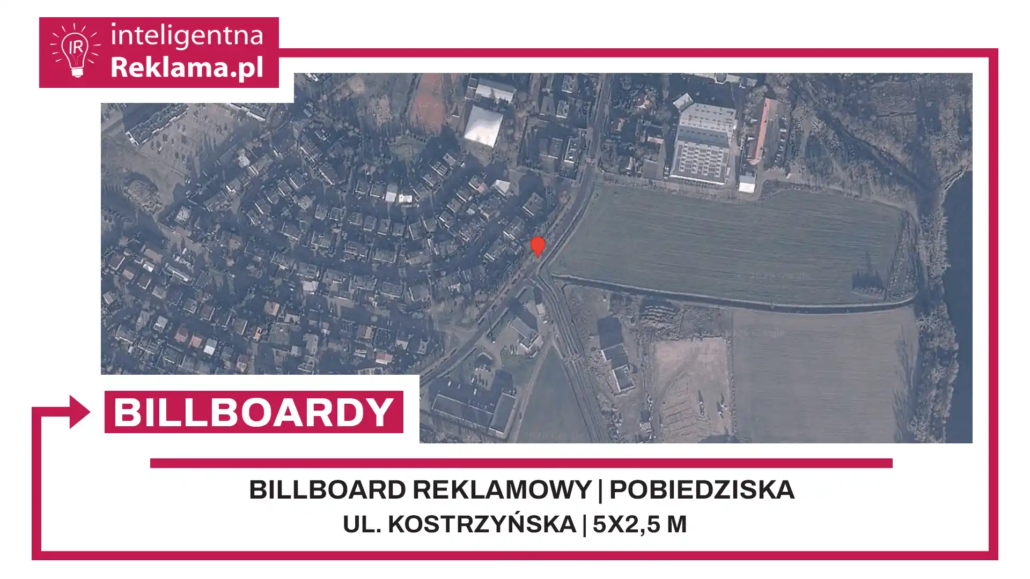 Lokalizacja reklamowa w Pobiedziska przy ul. Kostrzyńska - powierzchnia 12,5 m²