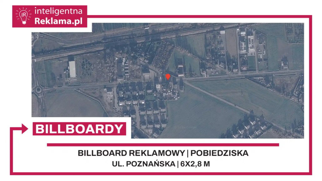 Lokalizacja reklamowa w Pobiedziska przy ul. Poznańska - powierzchnia 16,8 m²
