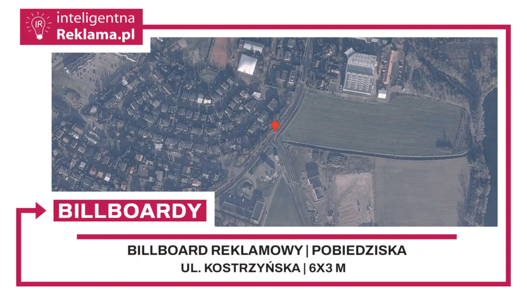 Lokalizacja reklamowa w Pobiedziska przy ul. ul. Kostrzyńska - powierzchnia 18 m²