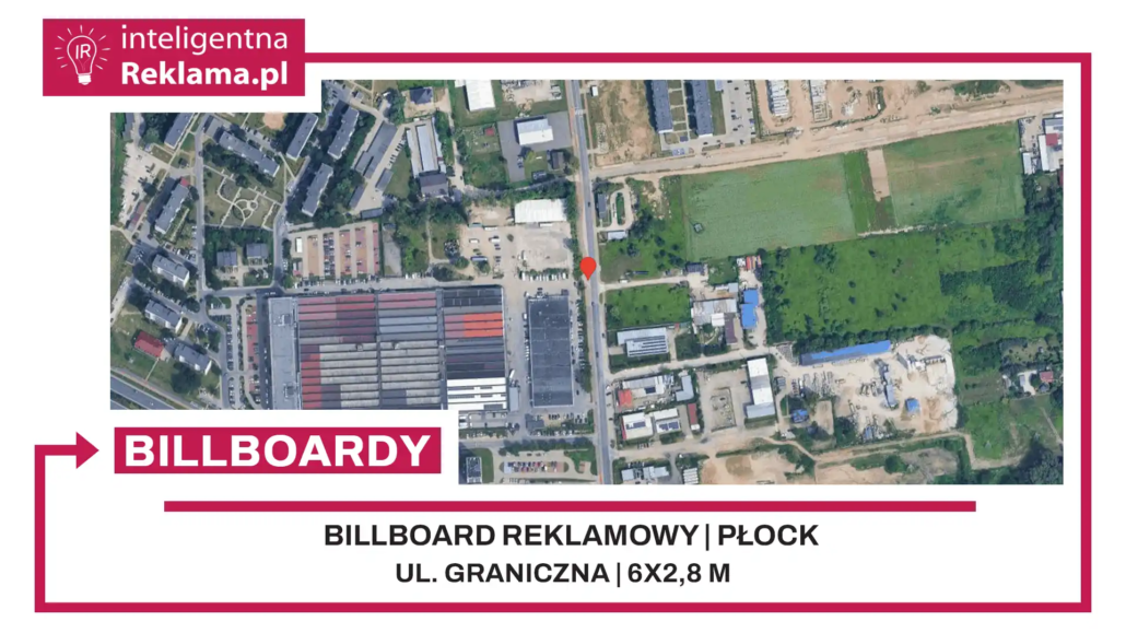 Lokalizacja reklamowa w Płock przy ul. Graniczna - powierzchnia 16,8 m²