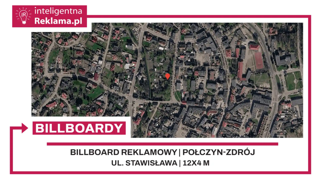 Lokalizacja reklamowa w Połczyn-Zdrój przy ul. Stawisława - powierzchnia 48 m²