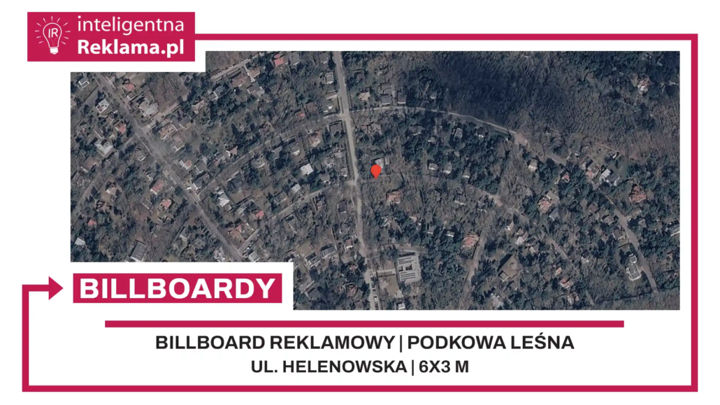 Lokalizacja reklamowa w Podkowa Leśna przy ul. Helenowska - powierzchnia 18 m²