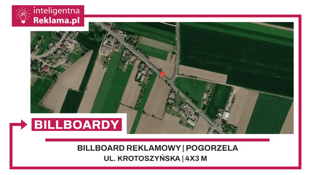 Lokalizacja reklamowa w Pogorzela przy ul. Krotoszyńska - powierzchnia 12 m²
