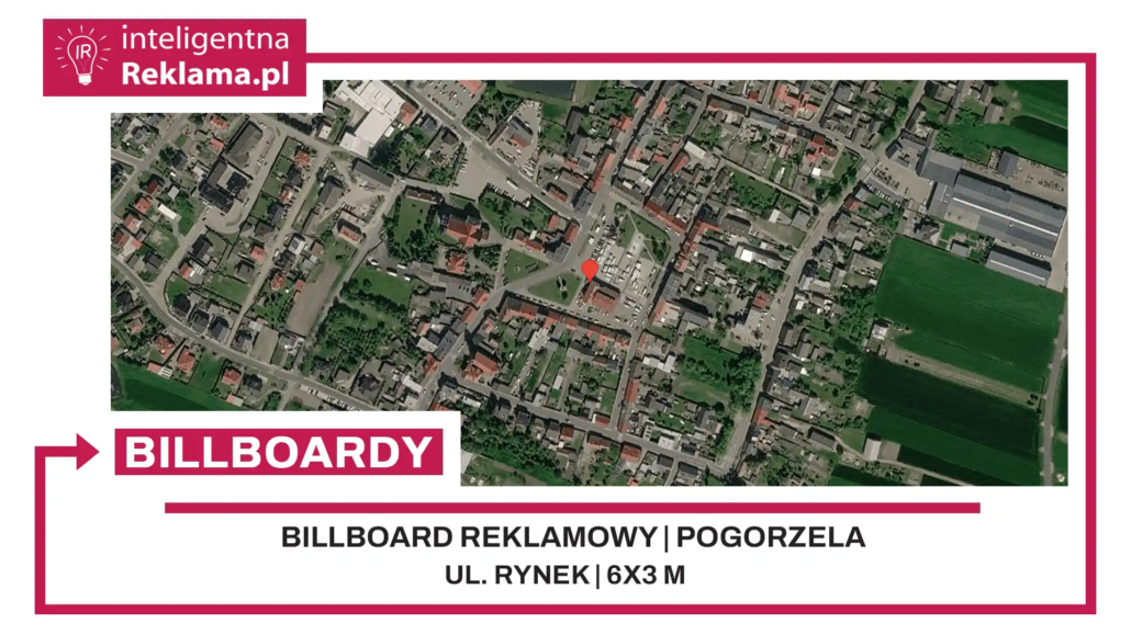 Lokalizacja reklamowa w Pogorzela przy ul. Rynek - powierzchnia 18 m²