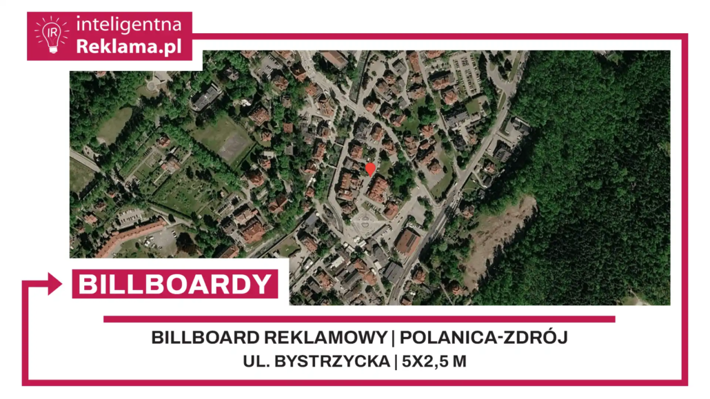 Lokalizacja reklamowa w Polanica-Zdrój przy ul. Bystrzycka - powierzchnia 12,5 m²