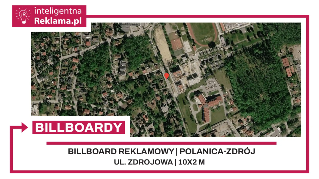 Lokalizacja reklamowa w Polanica-Zdrój przy ul. Zdrojowa - powierzchnia 20 m²