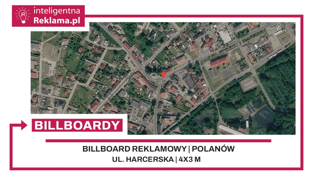 Lokalizacja reklamowa w Polanów przy ul. Harcerska - powierzchnia 12 m²