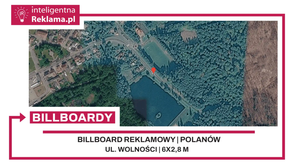 Lokalizacja reklamowa w Polanów przy ul. Wolności - powierzchnia 16,8 m²