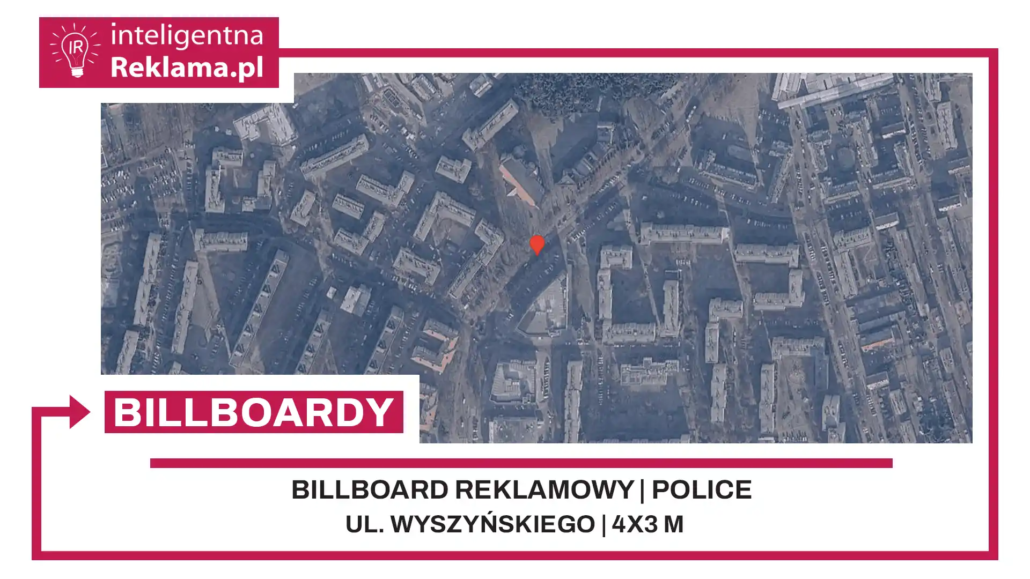Lokalizacja reklamowa w Police przy ul. Wyszyńskiego - powierzchnia 12 m²