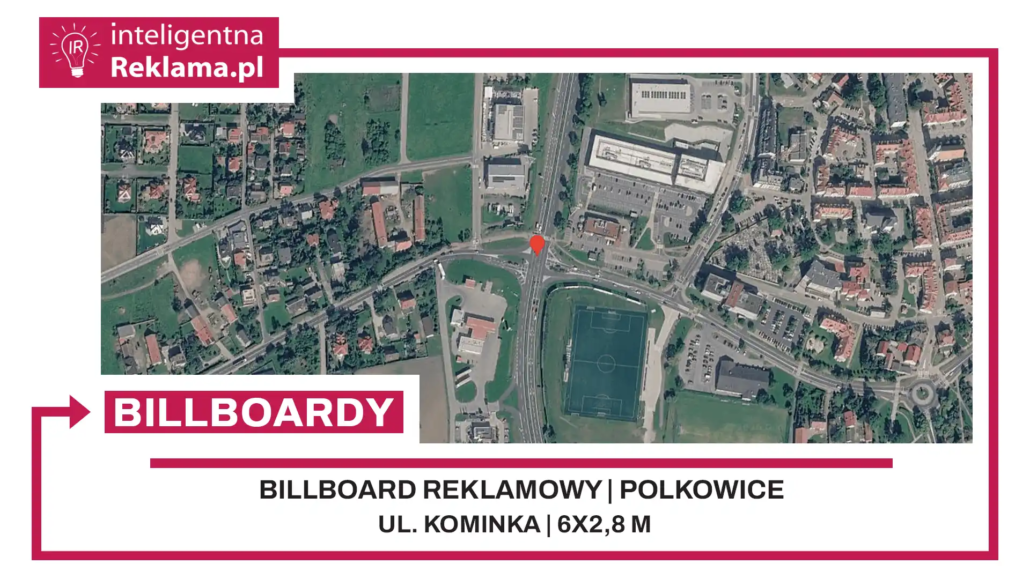Lokalizacja reklamowa w Polkowice przy ul. Kominka - powierzchnia 16,8 m²