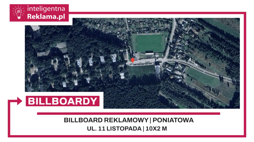 Lokalizacja reklamowa w Poniatowa przy ul. 11 listopada - powierzchnia 20 m²