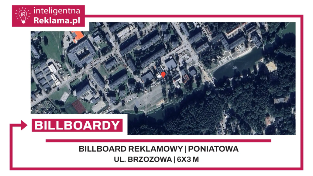 Lokalizacja reklamowa w Poniatowa przy ul. ul. Brzozowa - powierzchnia 18 m²