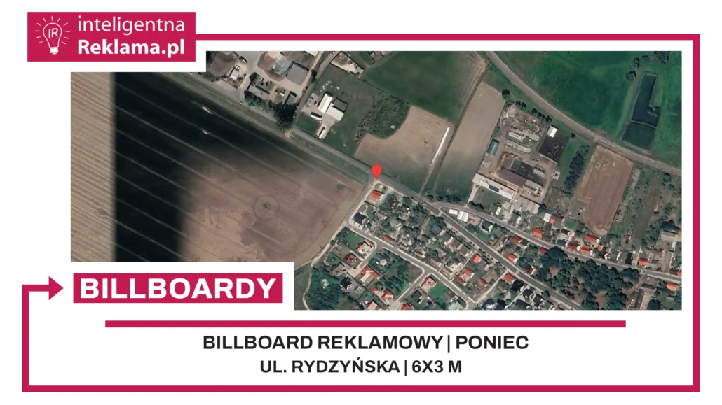 Lokalizacja reklamowa w Poniec przy ul. Rydzyńska - powierzchnia 18 m²