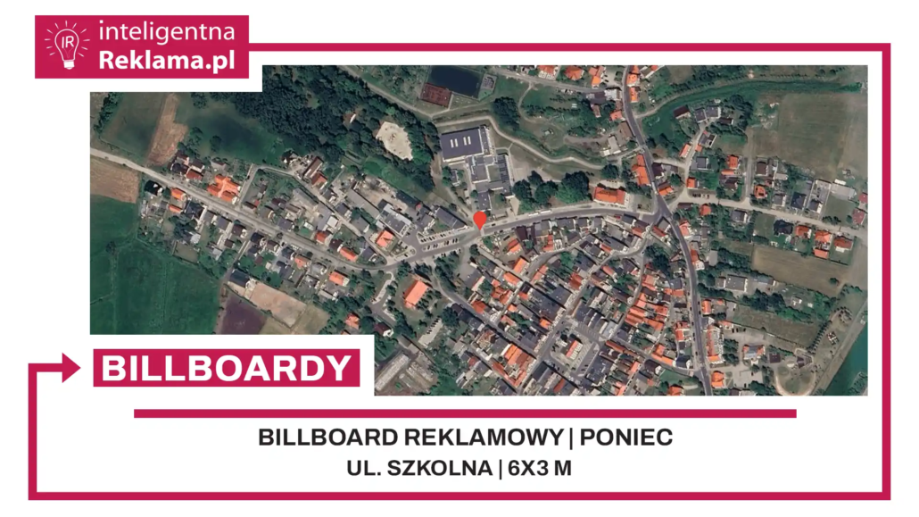 Lokalizacja reklamowa w Poniec przy ul. ul. Szkolna - powierzchnia 18 m²