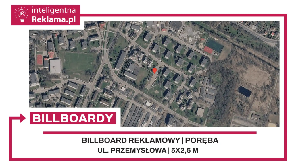 Lokalizacja reklamowa w Poręba przy ul. ul. Przemysłowa - powierzchnia 12,5 m²