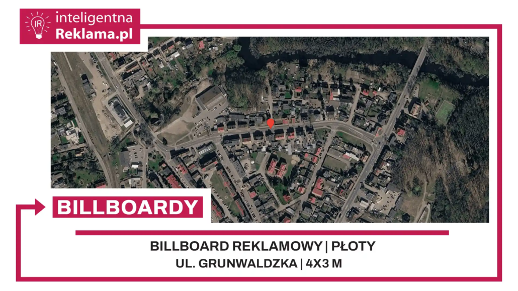 Lokalizacja reklamowa w Płoty przy ul. Grunwaldzka - powierzchnia 12 m²