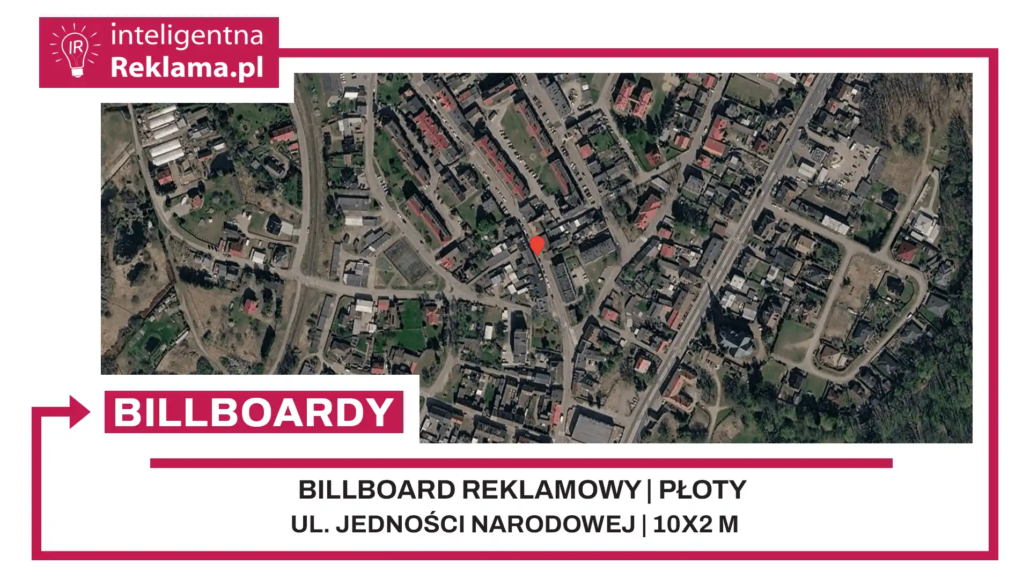 Lokalizacja reklamowa w Płoty przy ul. ul. Jedności Narodowej - powierzchnia 20 m²