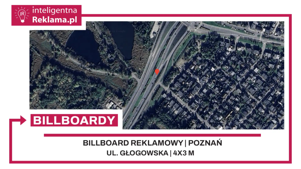 Lokalizacja reklamowa w Poznań przy ul. Głogowska - powierzchnia 12 m²