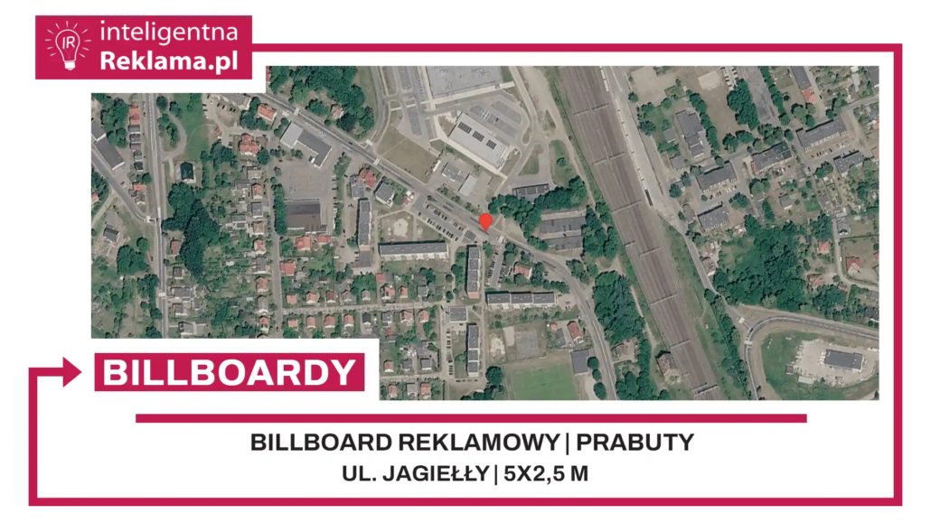 Lokalizacja reklamowa w Prabuty przy ul. ul. Jagiełły - powierzchnia 12,5 m²