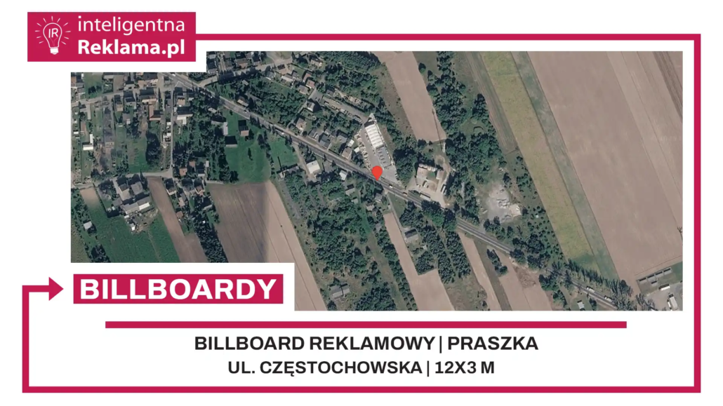 Lokalizacja reklamowa w Praszka przy ul. Częstochowska - powierzchnia 36 m²