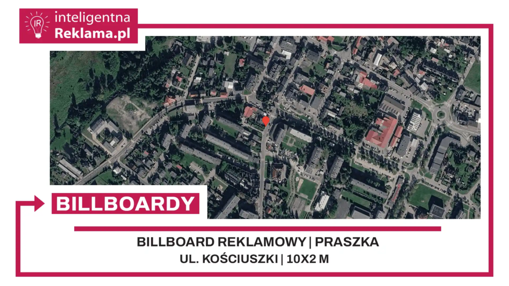Lokalizacja reklamowa w Praszka przy ul. Kościuszki - powierzchnia 20 m²