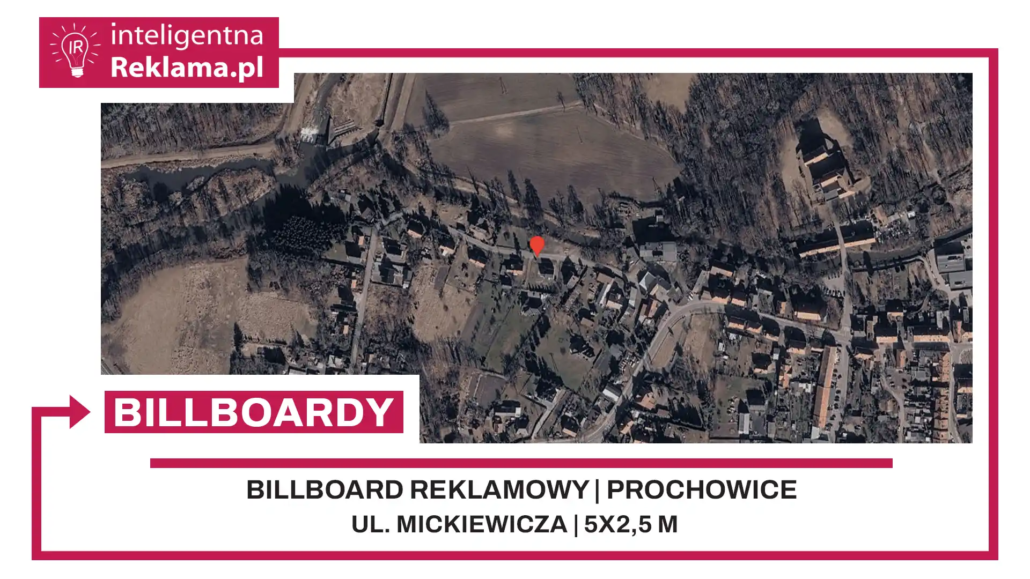 Lokalizacja reklamowa w Prochowice przy ul. Mickiewicza - powierzchnia 12,5 m²