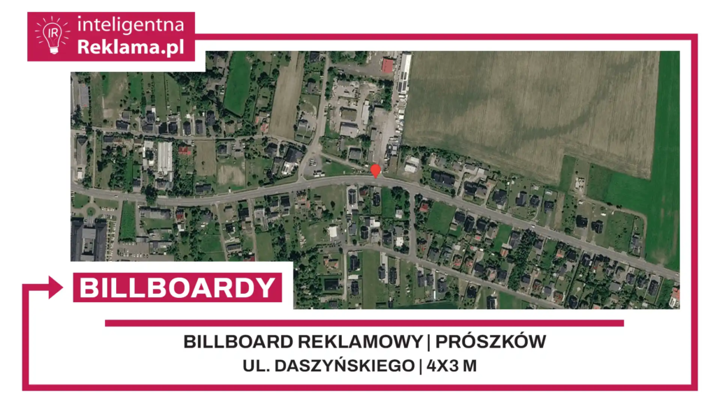 Lokalizacja reklamowa w Prószków przy ul. Daszyńskiego - powierzchnia 12 m²