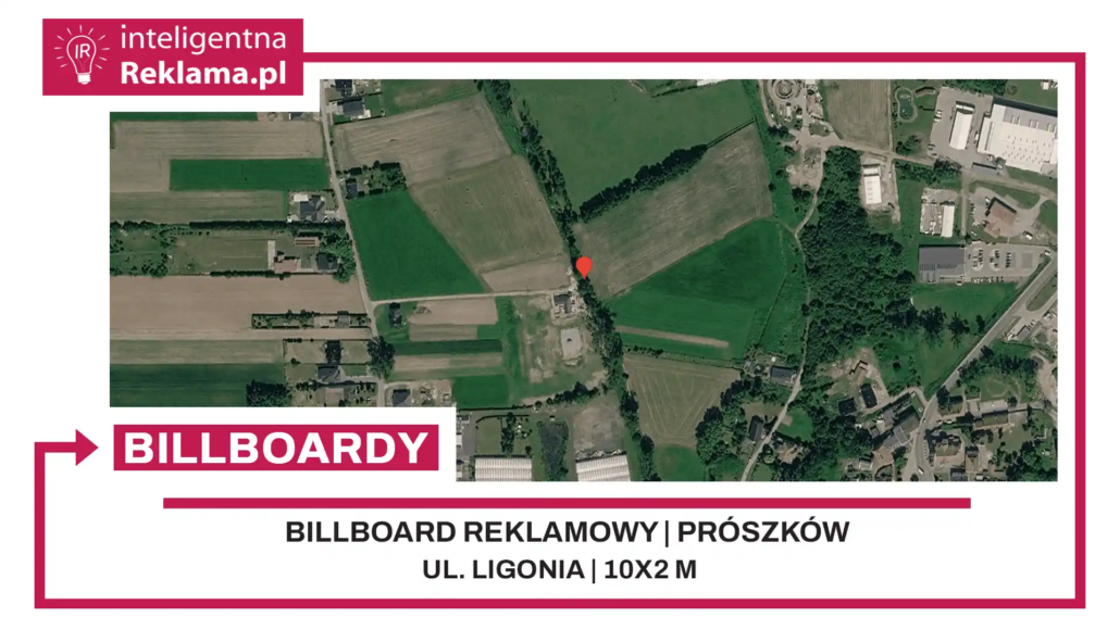 Lokalizacja reklamowa w Prószków przy ul. Ligonia - powierzchnia 20 m²