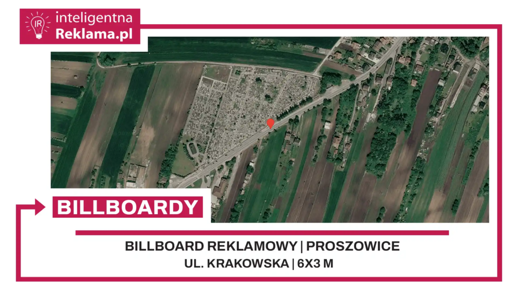 Lokalizacja reklamowa w Proszowice przy ul. Krakowska - powierzchnia 18 m²