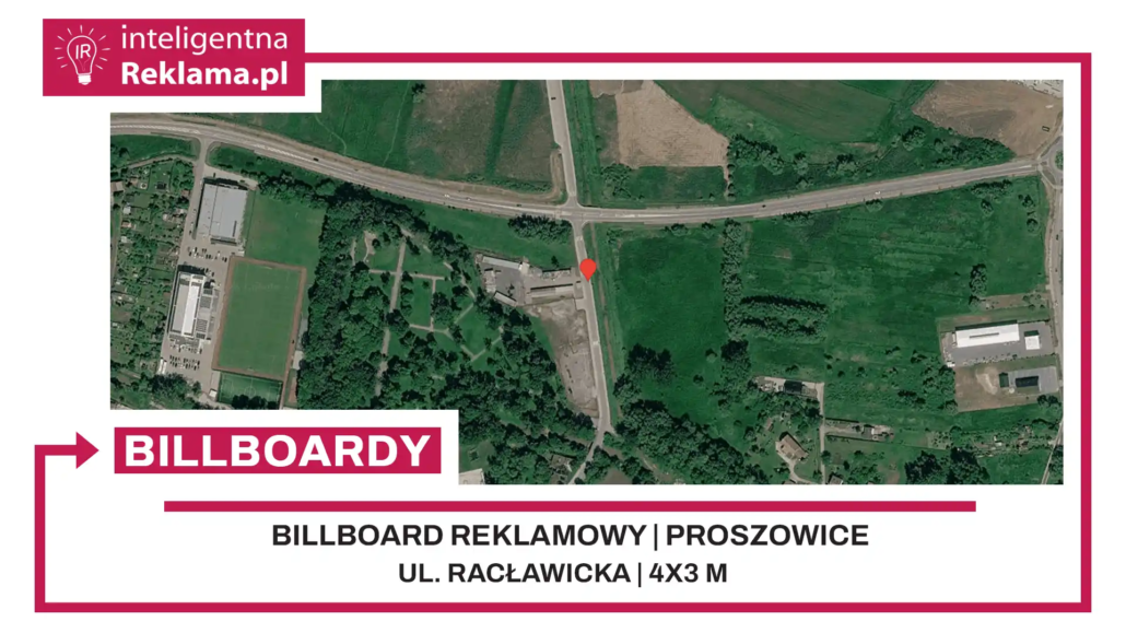 Lokalizacja reklamowa w Proszowice przy ul. Racławicka - powierzchnia 12 m²